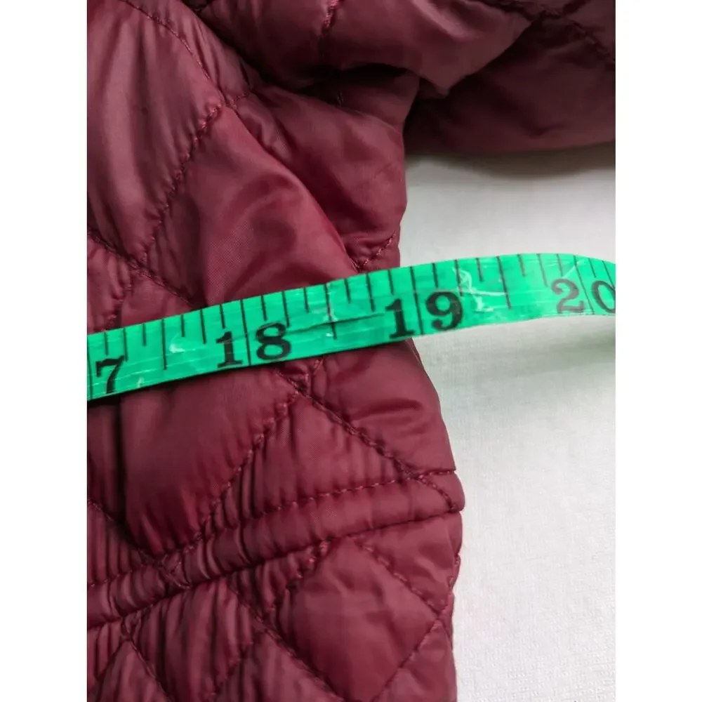 Vtge Cache Wmns M quilted jacket wine Y2K B38